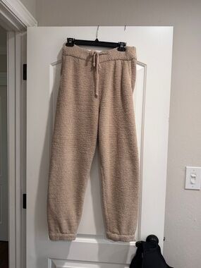 Abercrombie & Fitch Cozy Beige/Tan Fleece Joggers